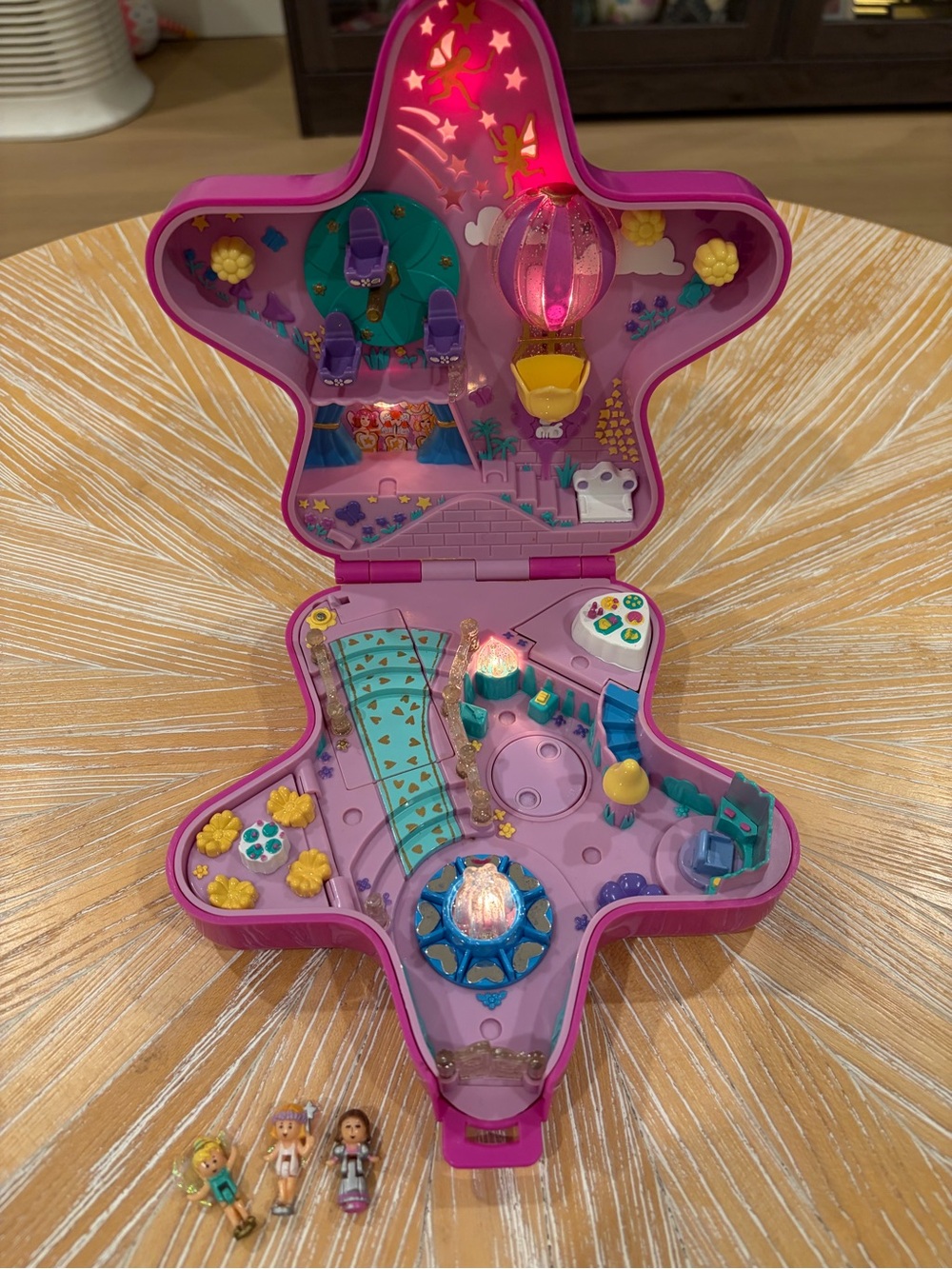 1993 COMPLETE Fairy Light Wonderland Ball Polly Pocket Bluebird - Lights Work